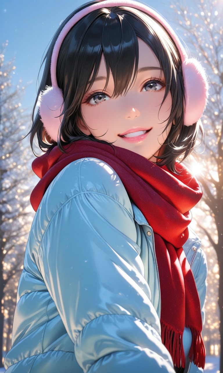 イヤーマフの女の子〈２〉 | の人気AIイラスト・グラビア