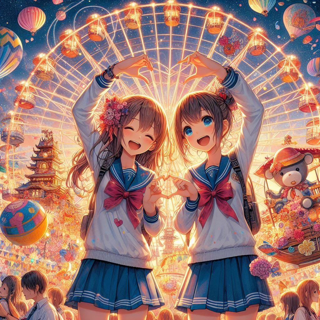 遊園地だー♡