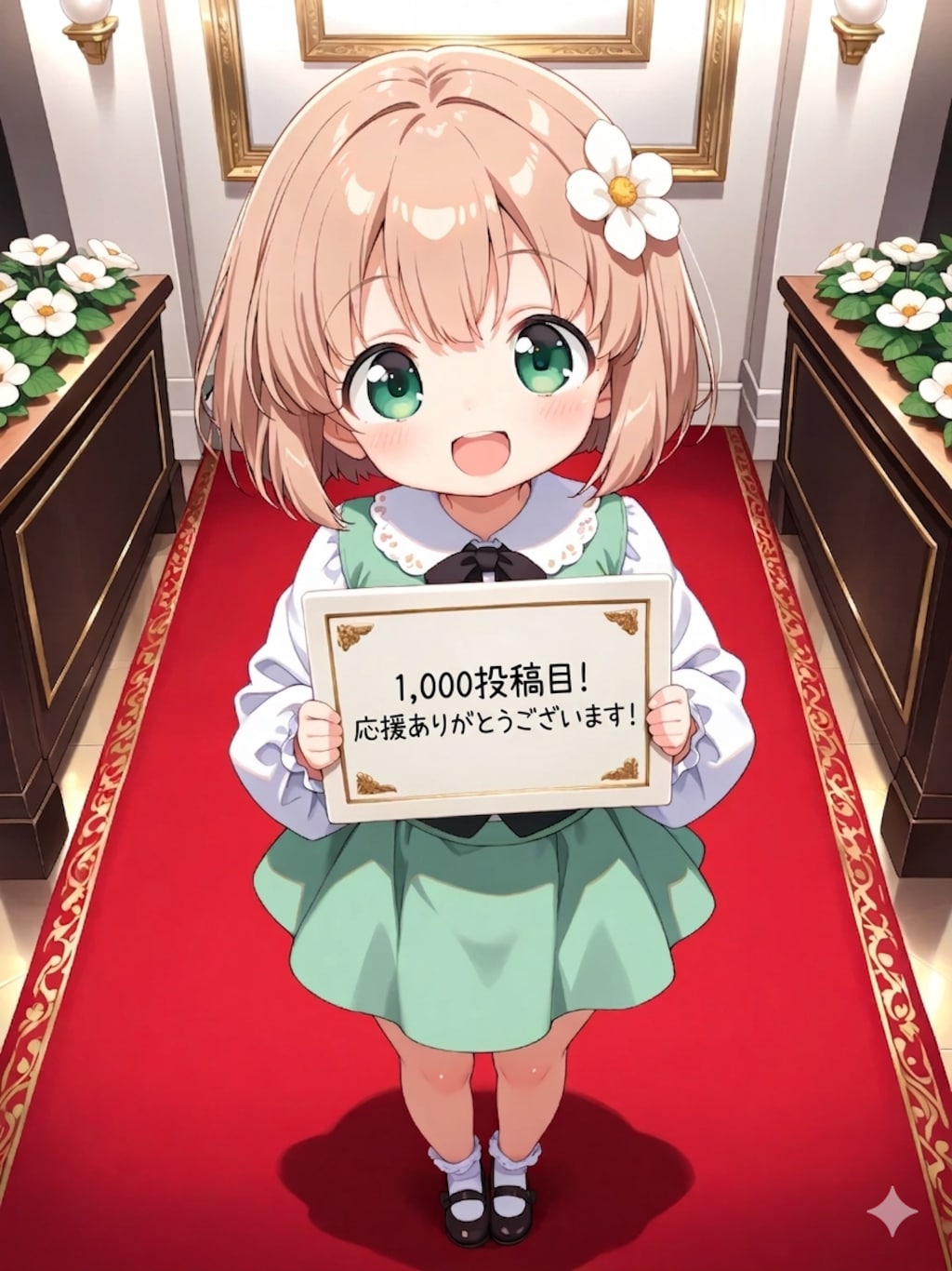 1,000投稿目！応援ありがとうございます！