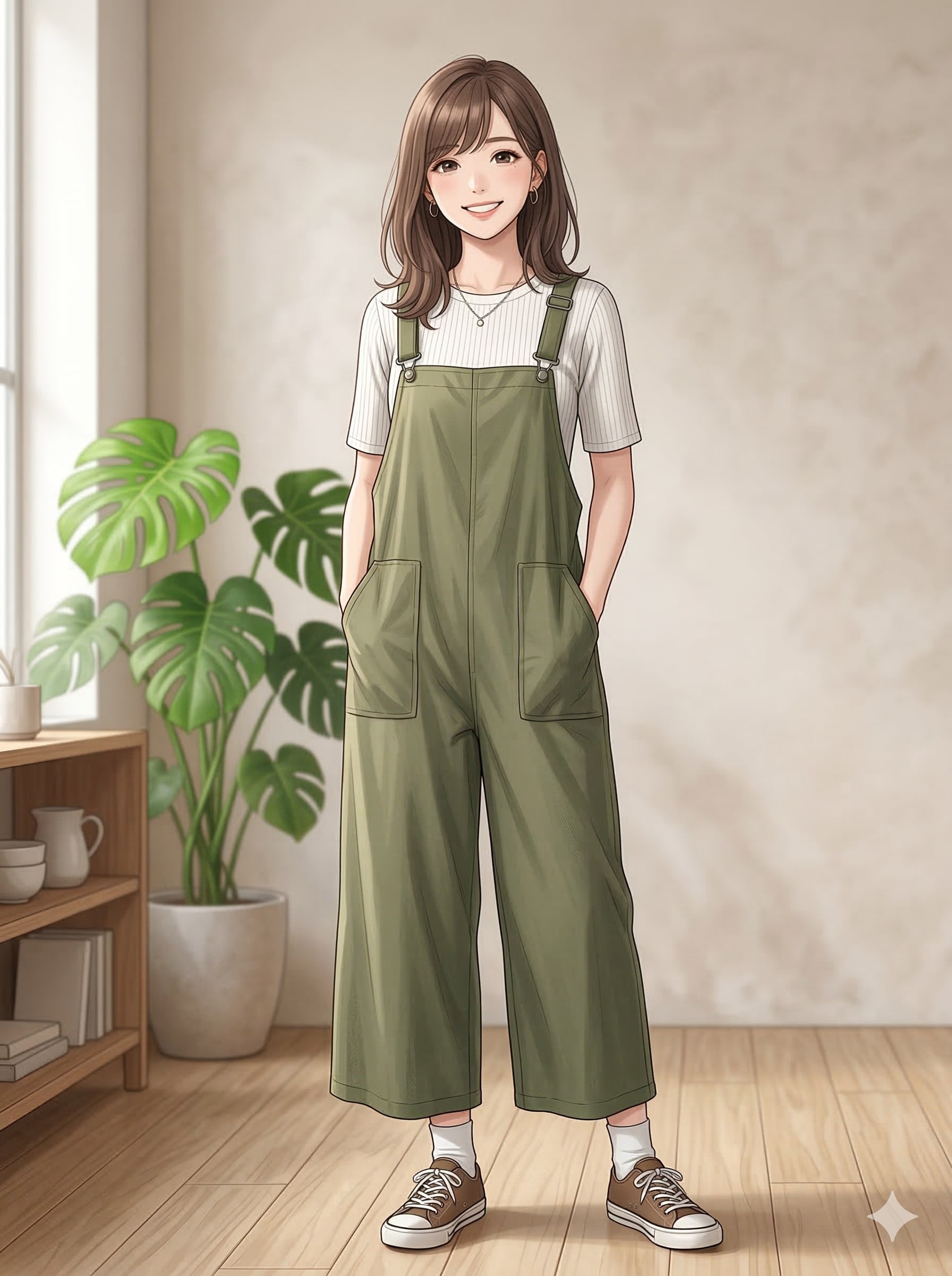 ワイドサロペット