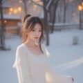 雪景色と彼女達 8枚目