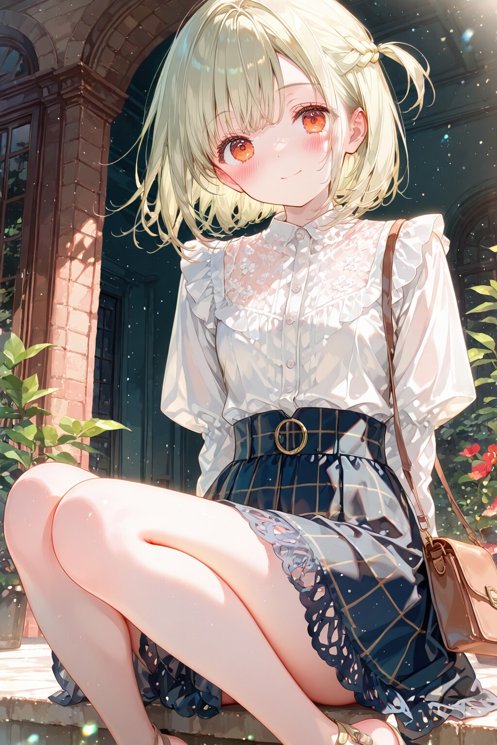 レース、ワイドパンツ | の人気AIイラスト・グラビア