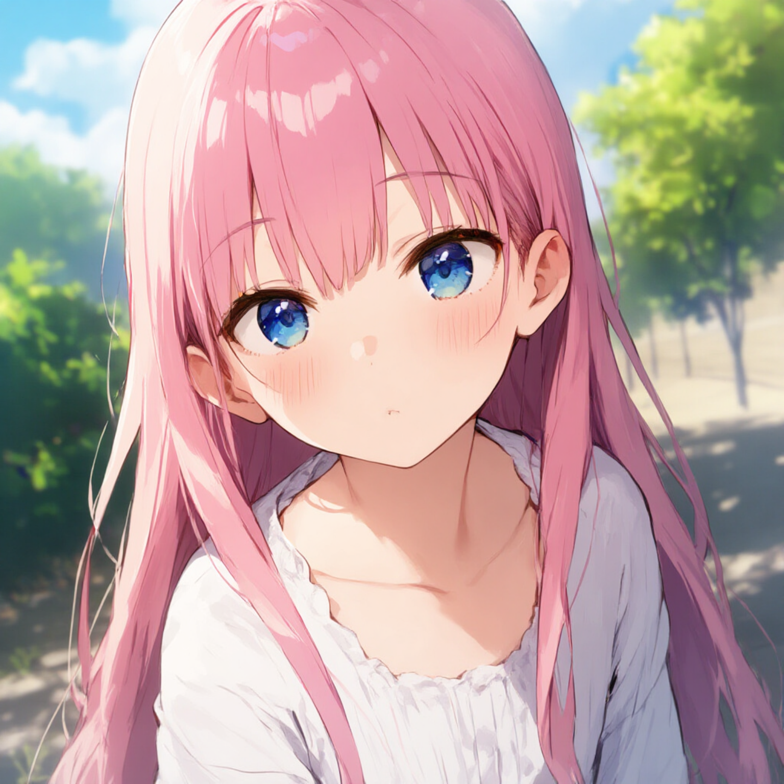 ピンク髪少女
