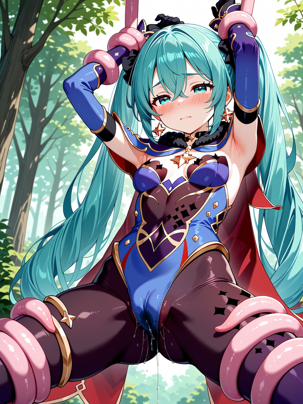 モ◯コスな◯ク　ブラシ触手に股責めされる