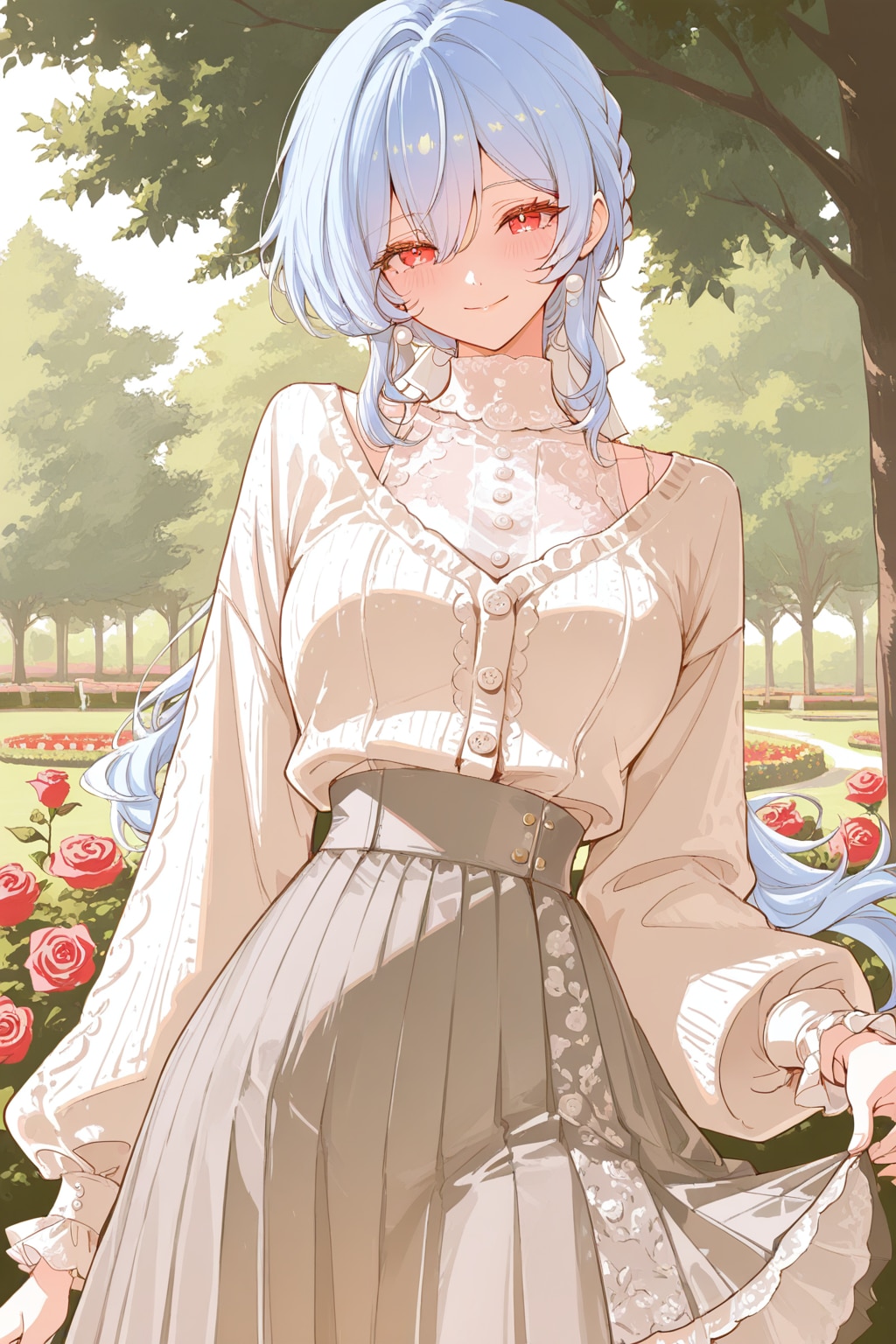 青髪お嬢様