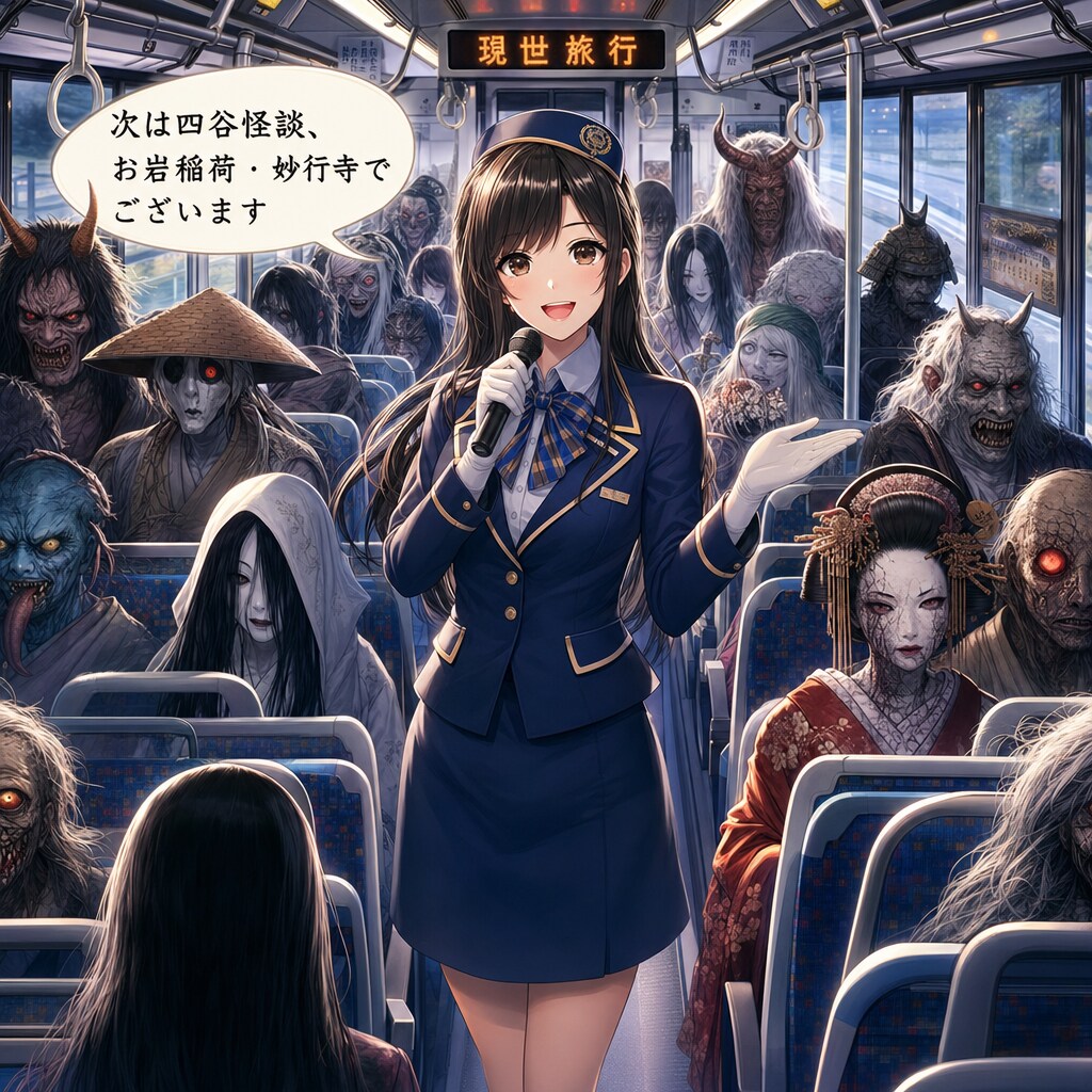 現世への怪談バス