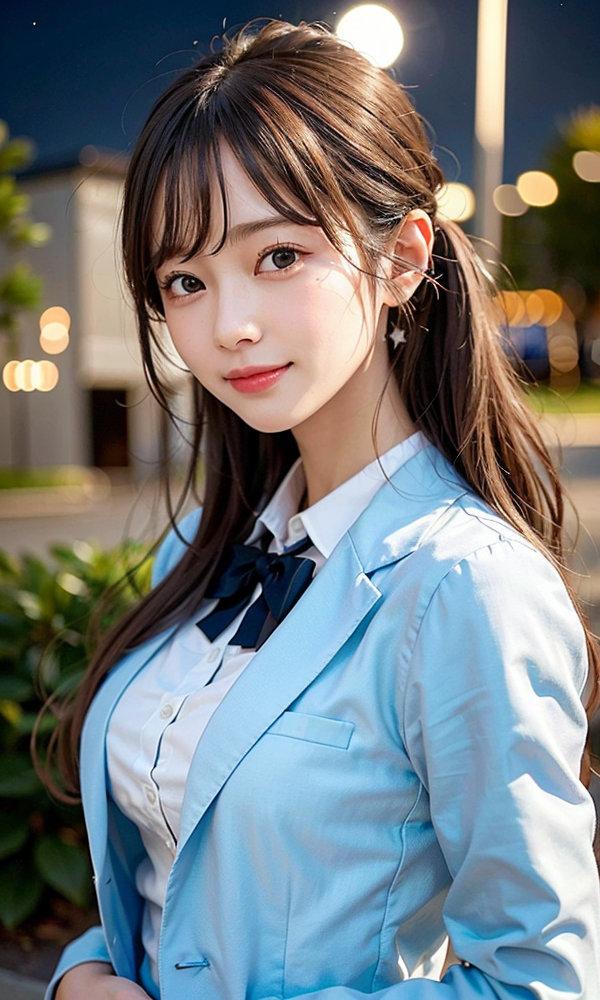 AI制服画像特集の作品 制服姿の彼女
