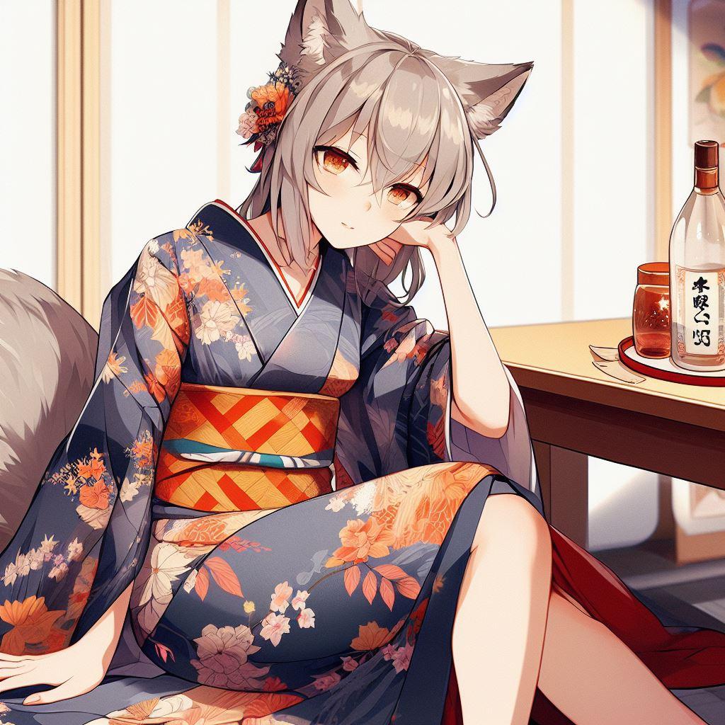 飲酒和装狼さん