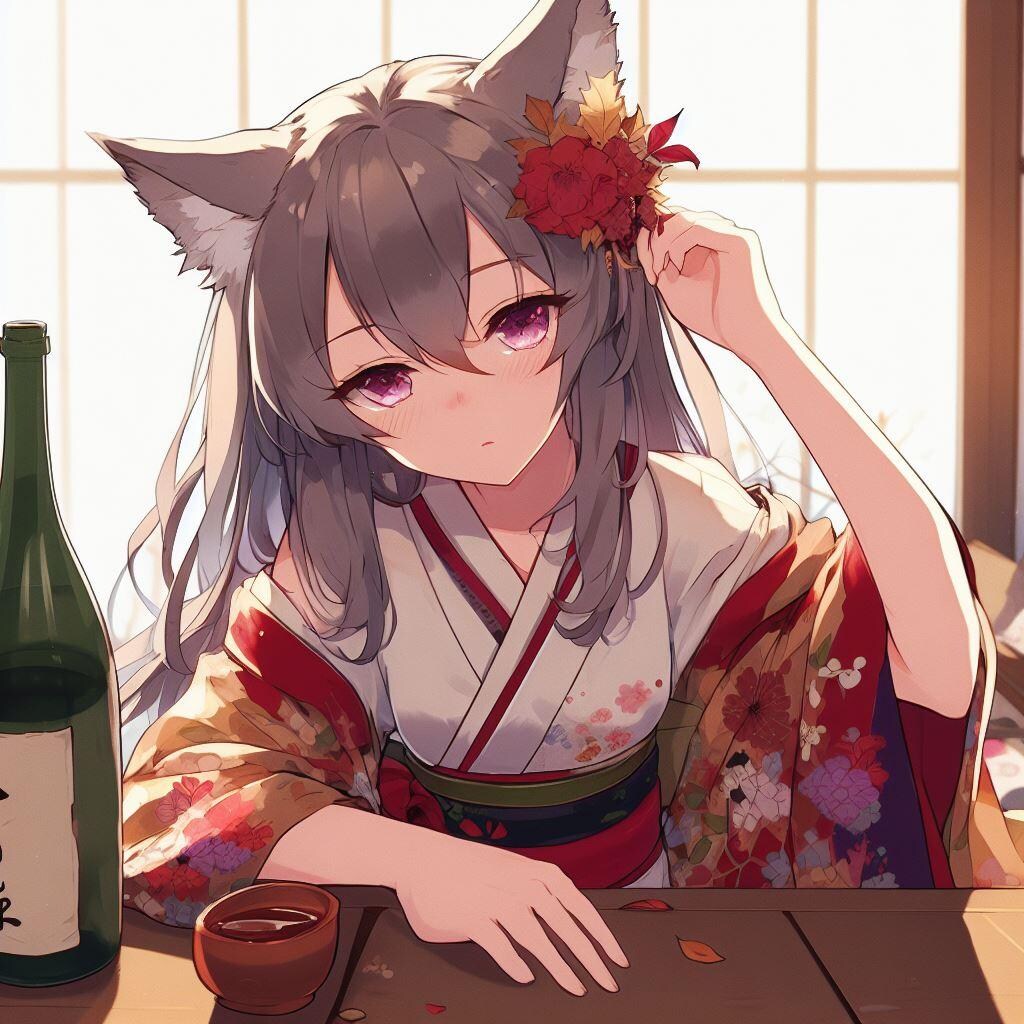 飲酒和装狼さん