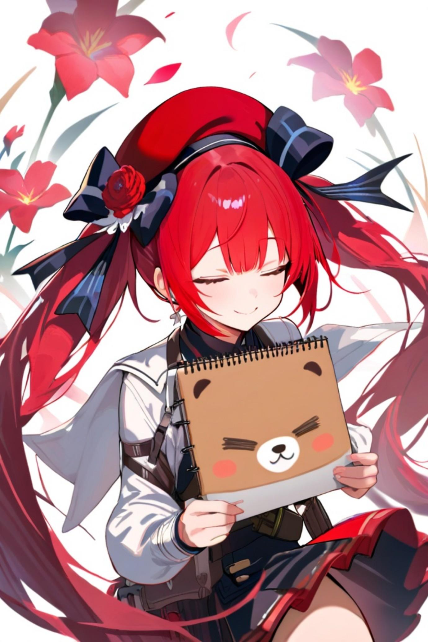 赤髪ちゃんとスケッチブック | の人気AIイラスト・グラビア