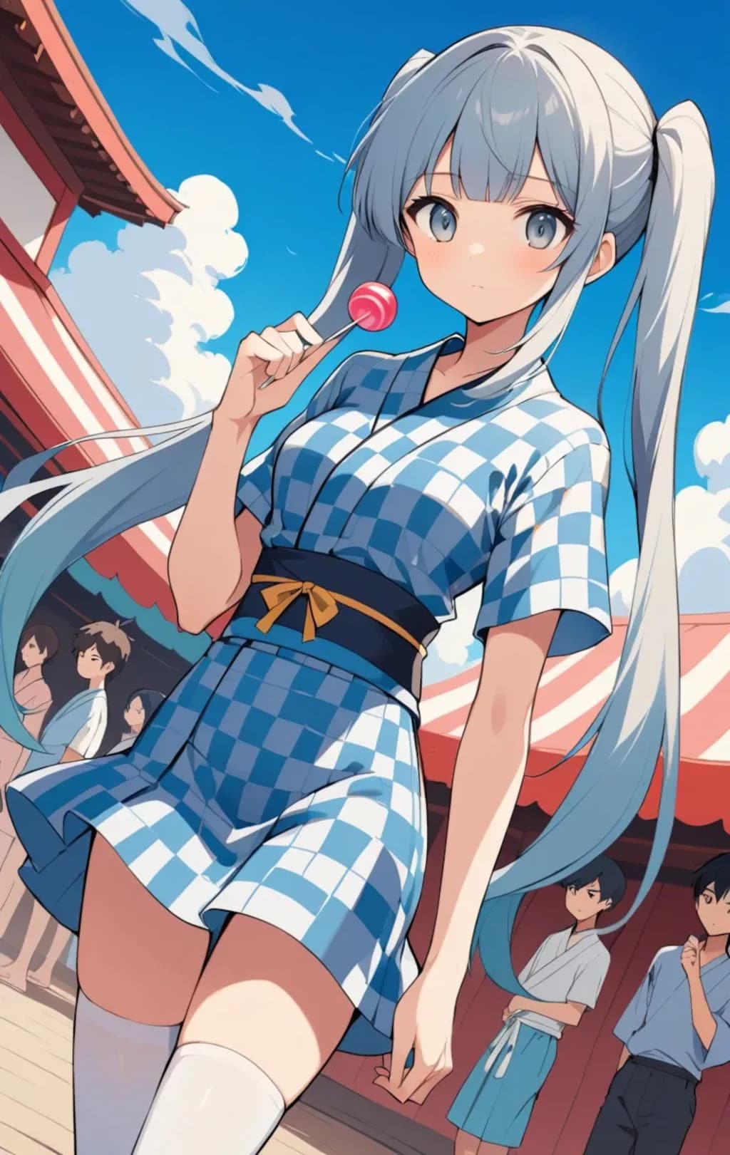 『夏だ！　浴衣だ！　ニーソだ！』inルルイエ。