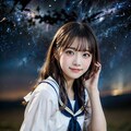星空とセーラー服 2枚目