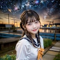 星空とセーラー服 4枚目