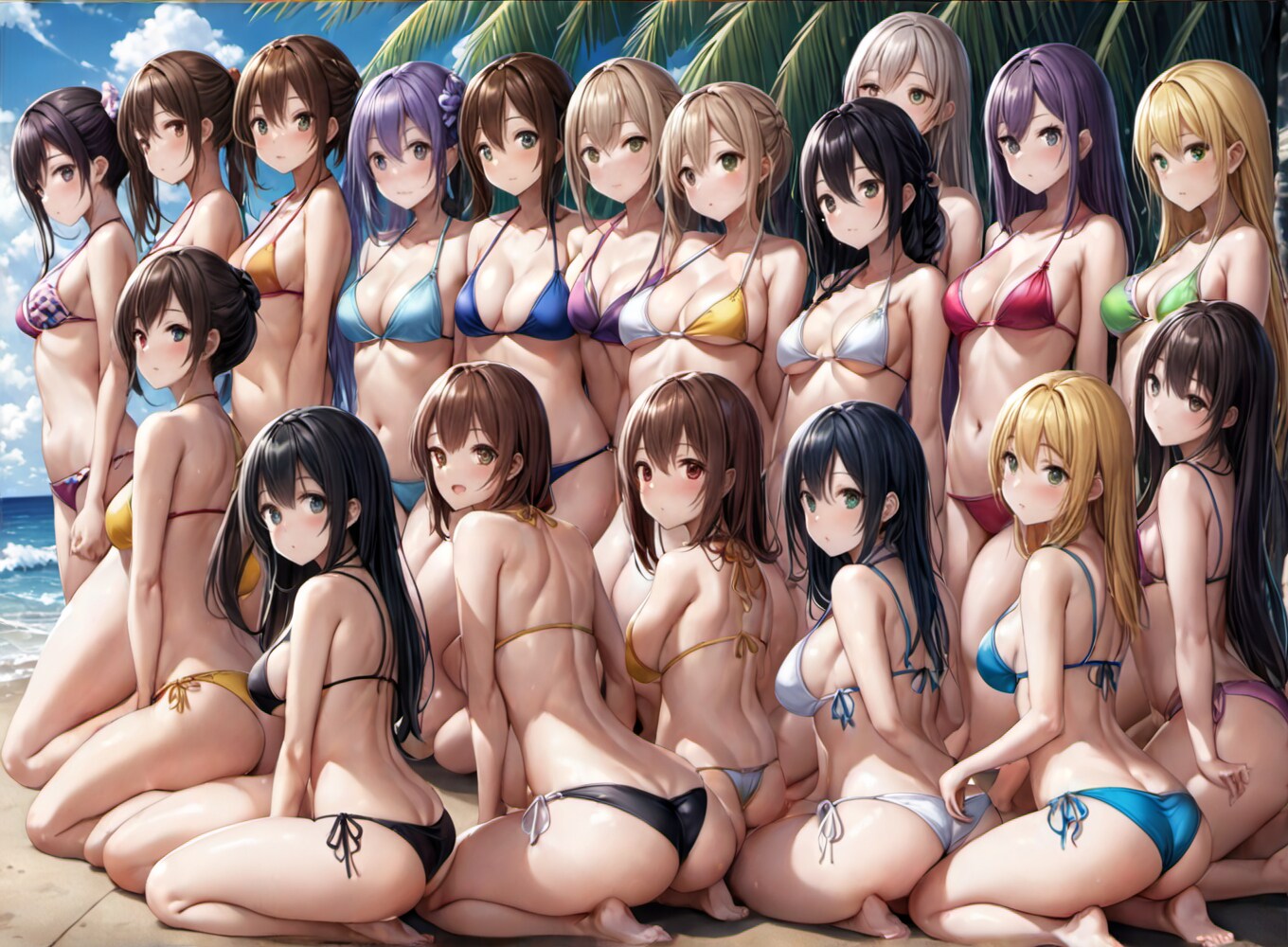 海辺のハーレム