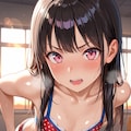 「あっつ・・・動いたら汗かいてきた・・・」 4枚目