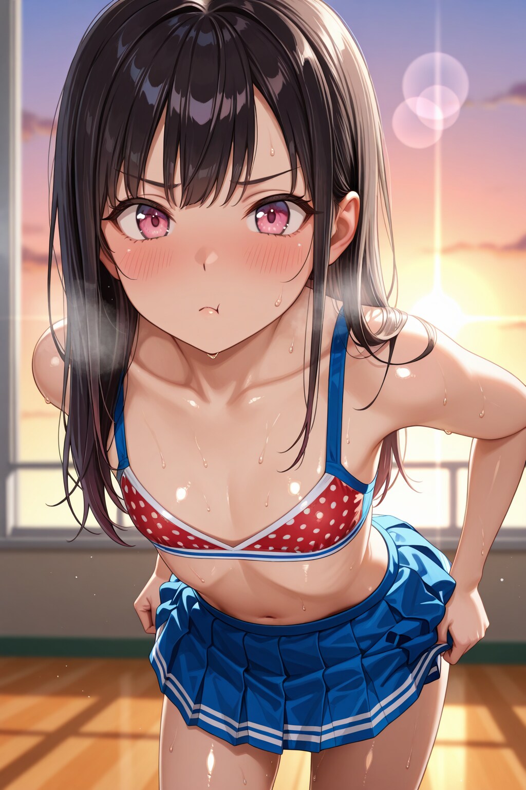 「あっつ・・・動いたら汗かいてきた・・・」