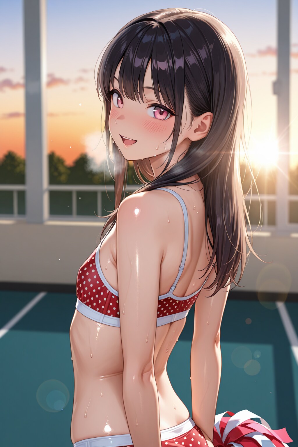 「あっつ・・・動いたら汗かいてきた・・・」