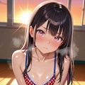 「あっつ・・・動いたら汗かいてきた・・・」 2枚目