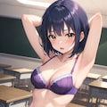 「騒ぐな、頭の後ろに両手を当てろ！！」 捕らわれた下着少女たち （７） 7枚目