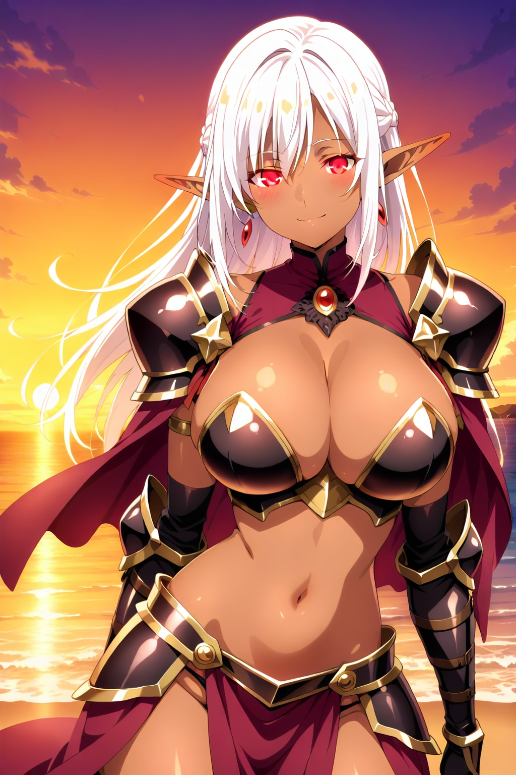 フィアレーネさんと夏の夕暮れ