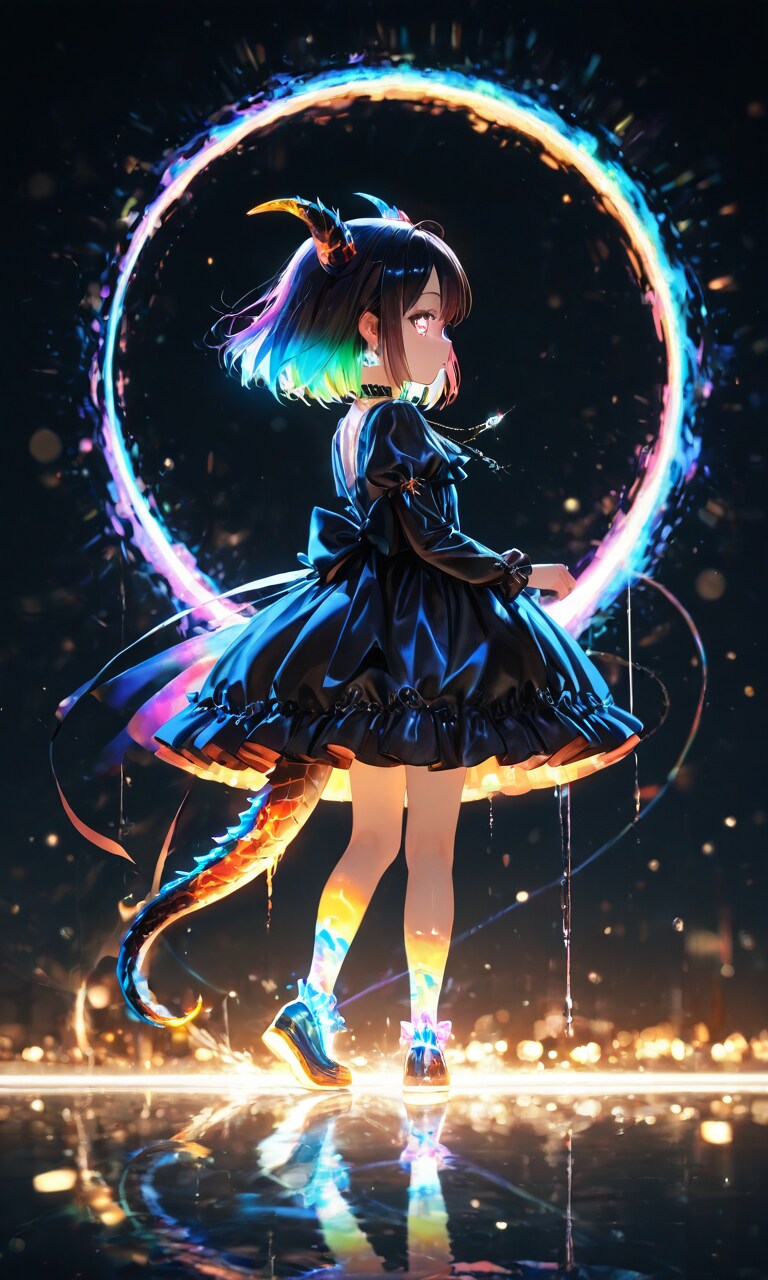 Rainbow Dragon Girl | の人気AIイラスト・グラビア