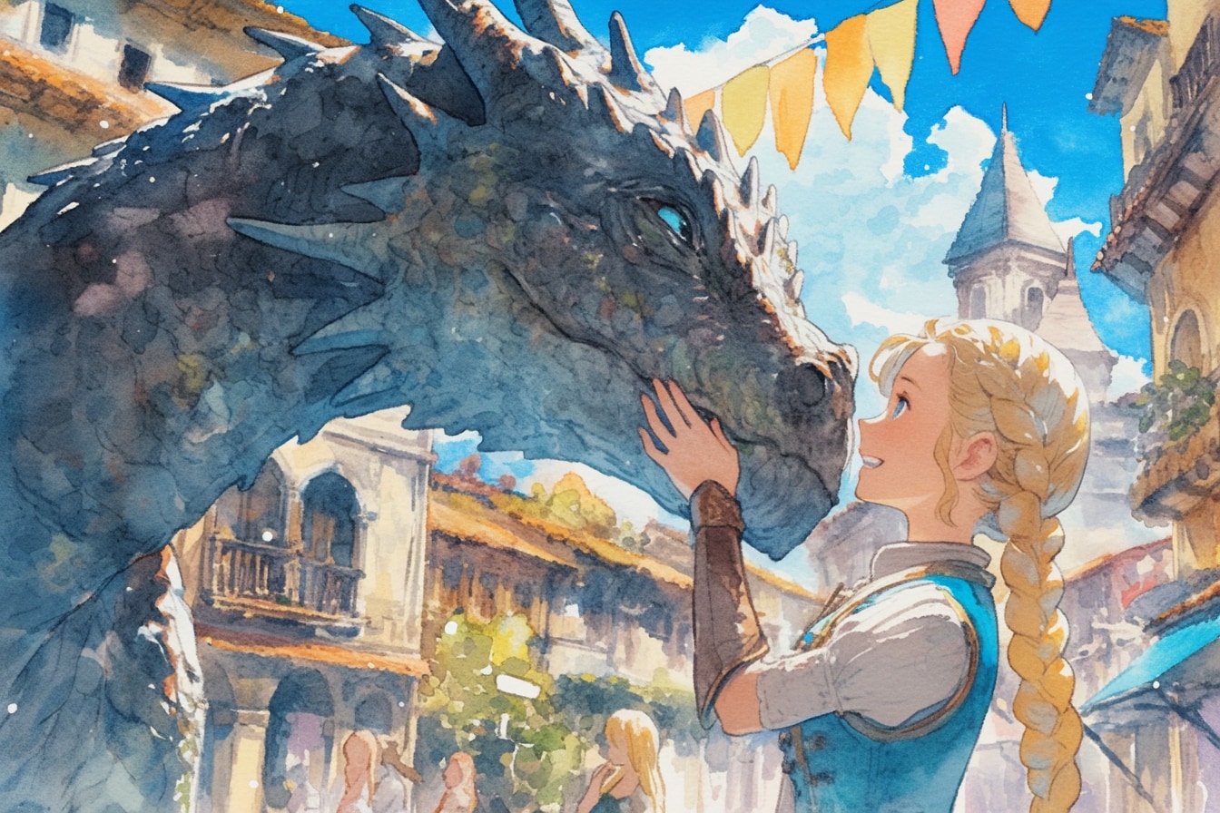 ドラゴンと少女（竜騎士）64 | の人気AIイラスト・グラビア