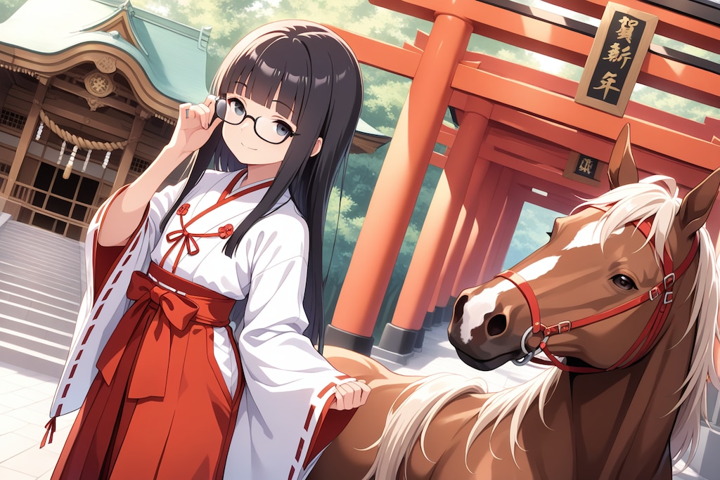 🐴 初詣 🐴　　　　　　　　　　　　　　　　　　　　　　　　🦉 犬浦るか子 🦉 ２９５