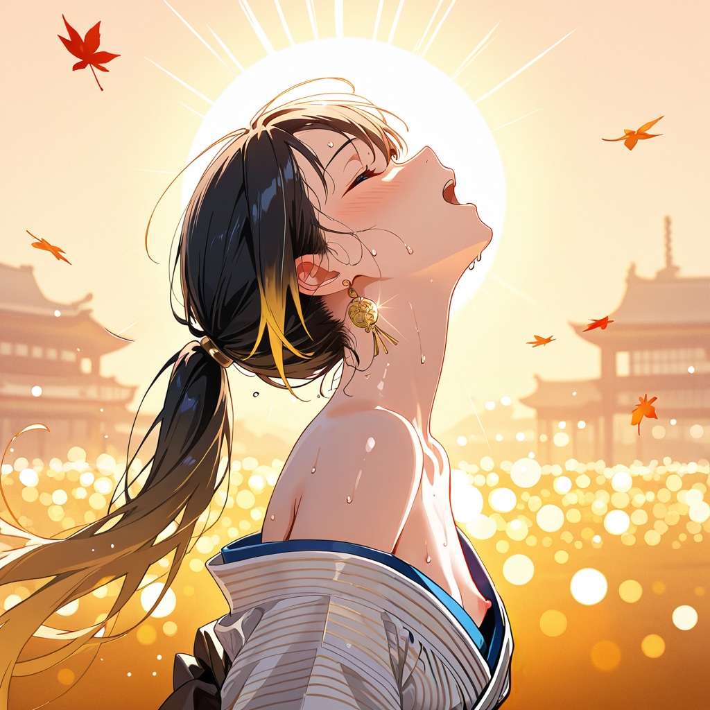 燃ゆる秋♡　着物姿のお姉さん