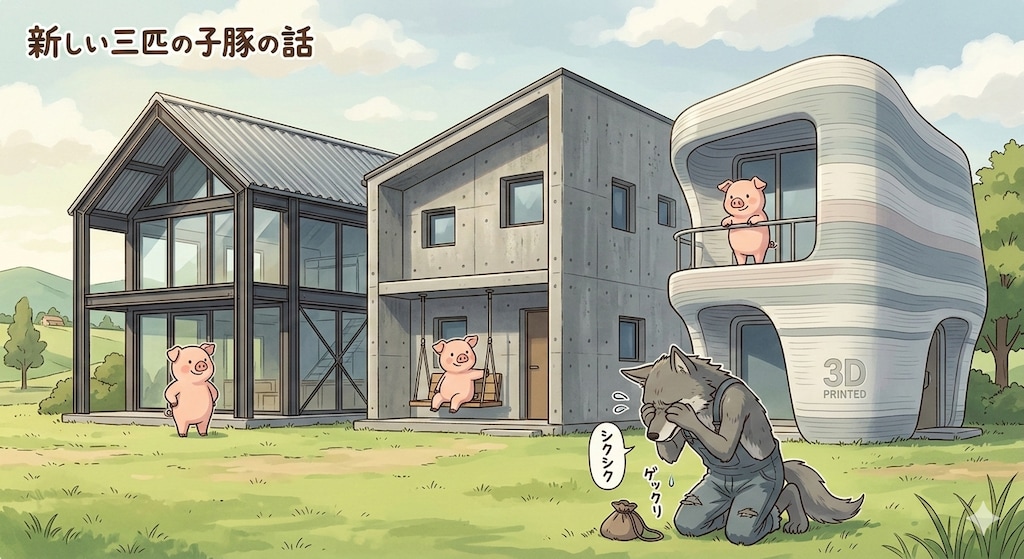 新しい三匹の子豚の話