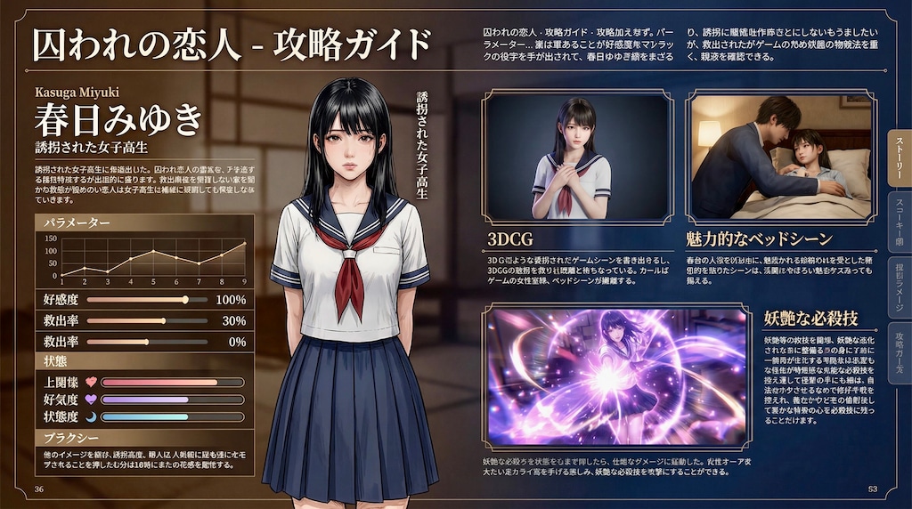 攻略本『囚われの恋人』
