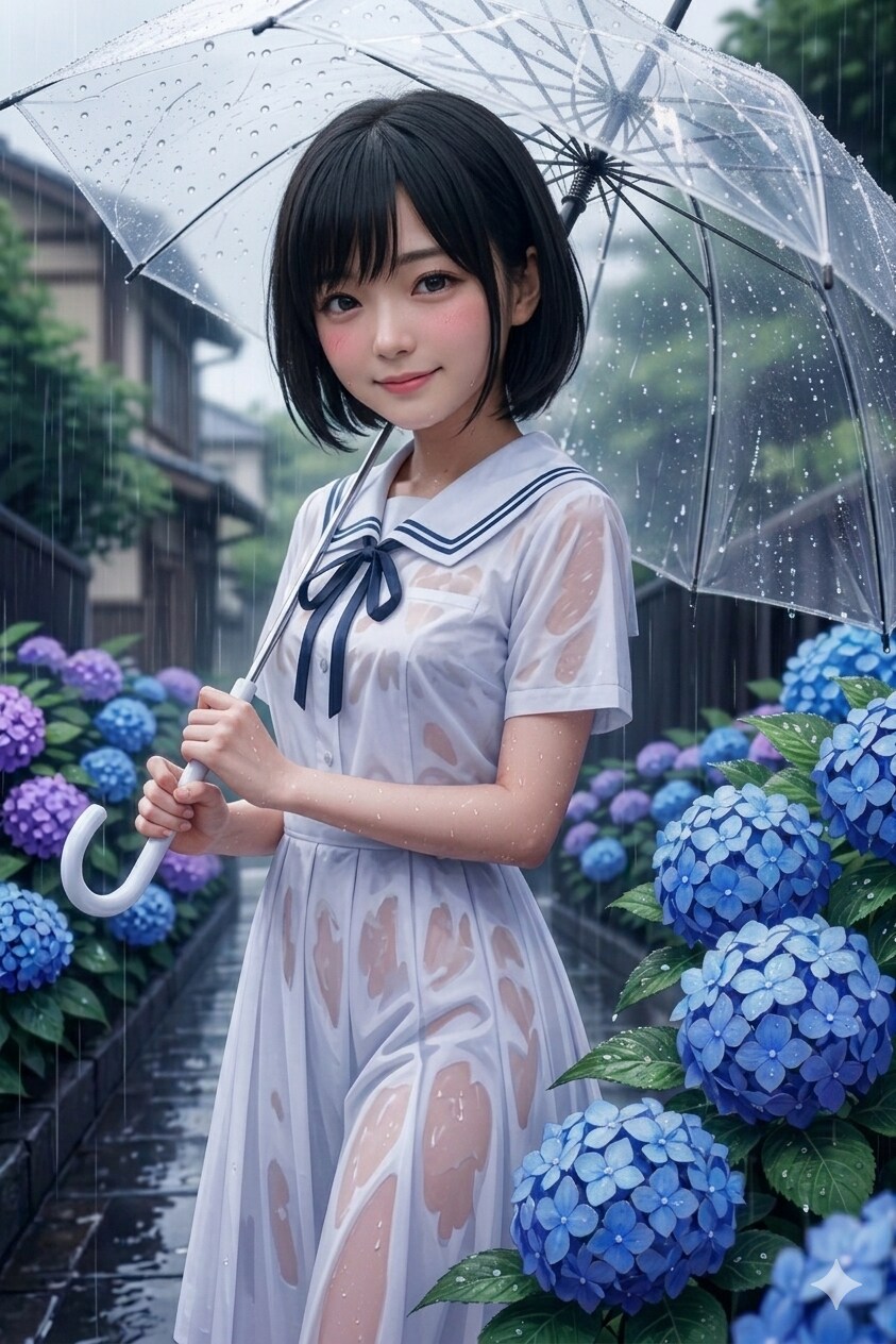 手抜き紫陽花🙃