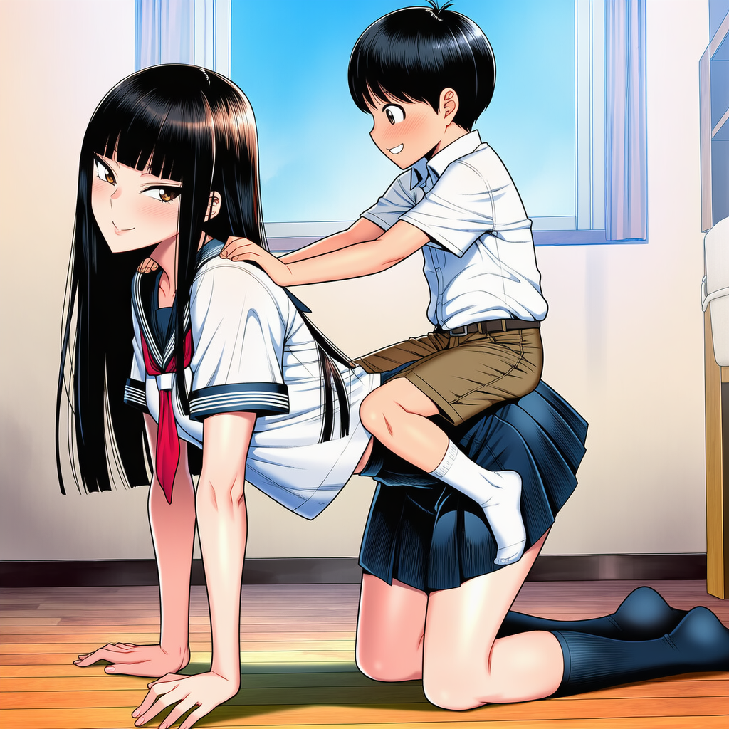 トナカイ役はお姉さん