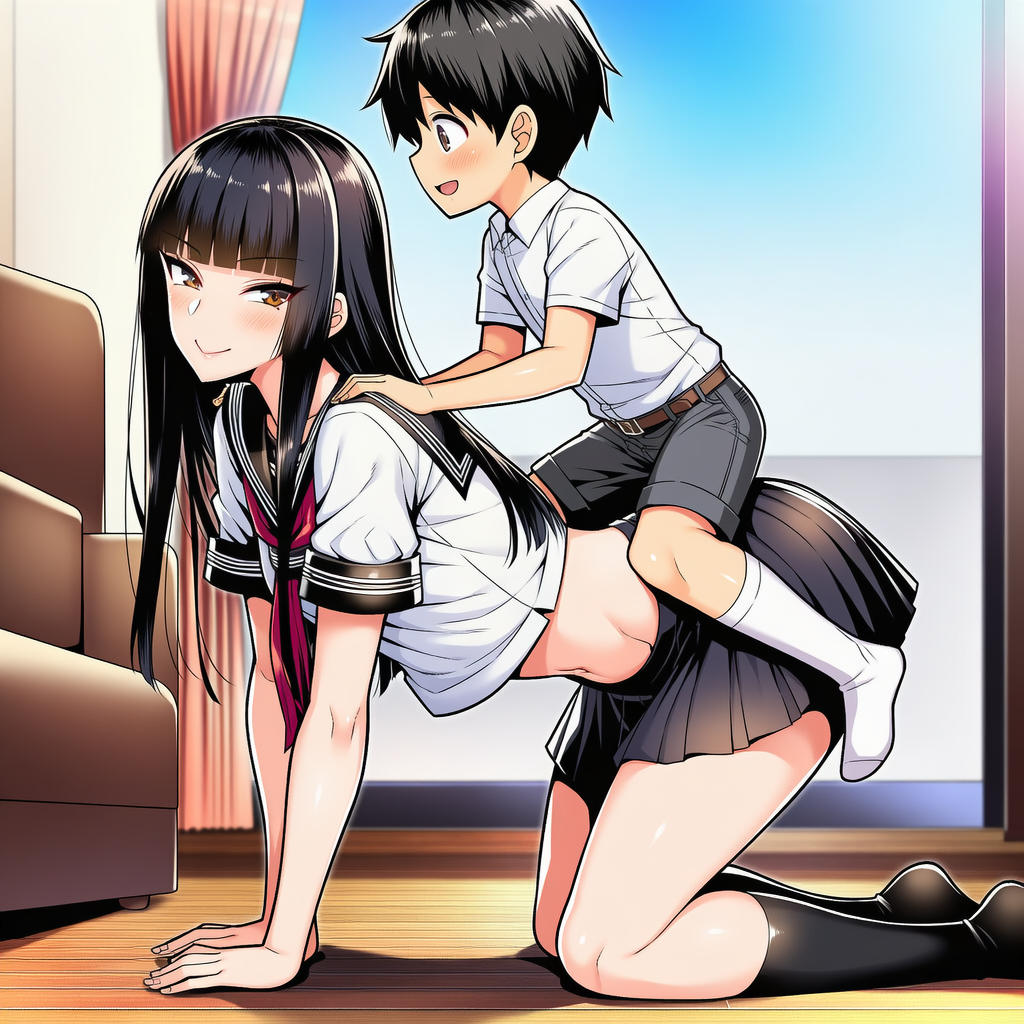 トナカイ役はお姉さん