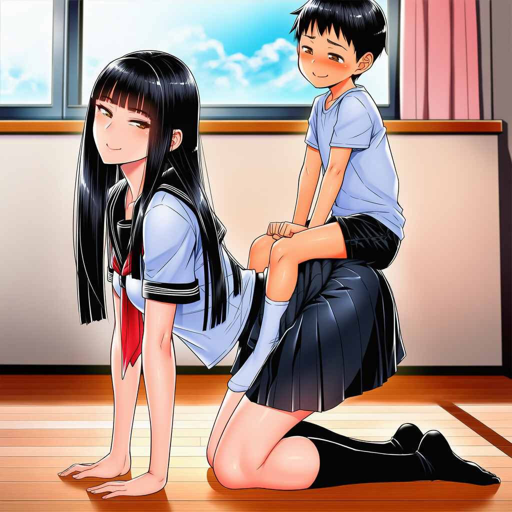 トナカイ役はお姉さん