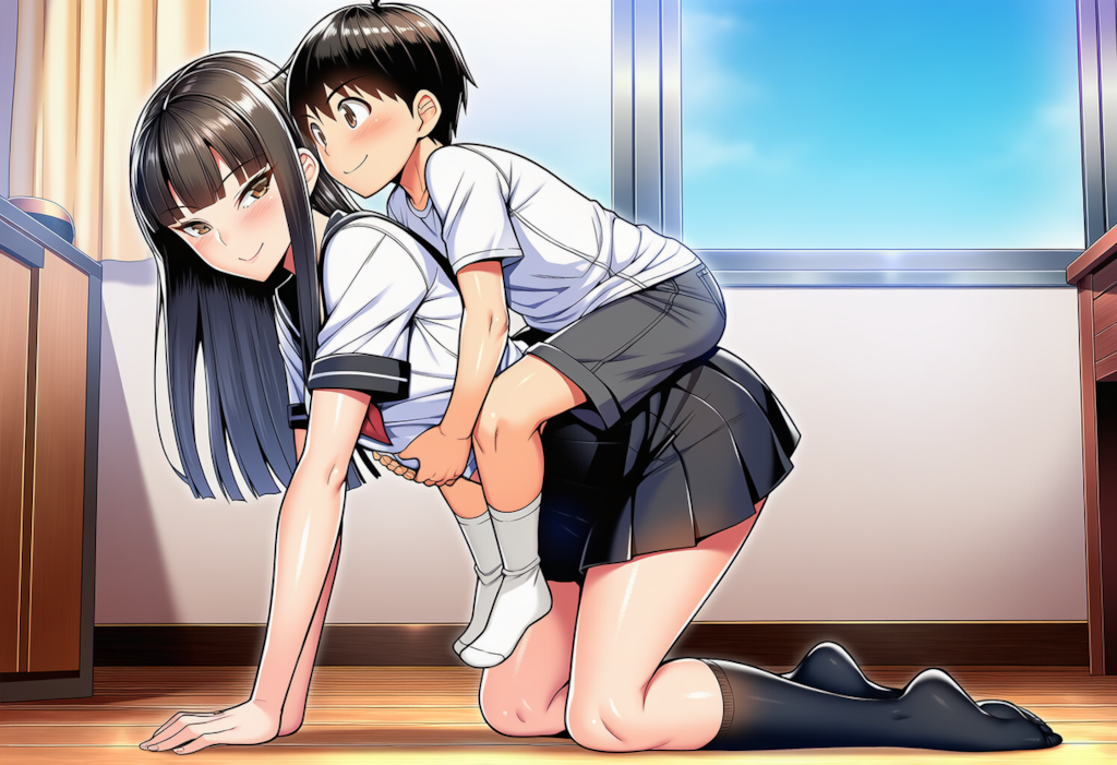 トナカイ役はお姉さん