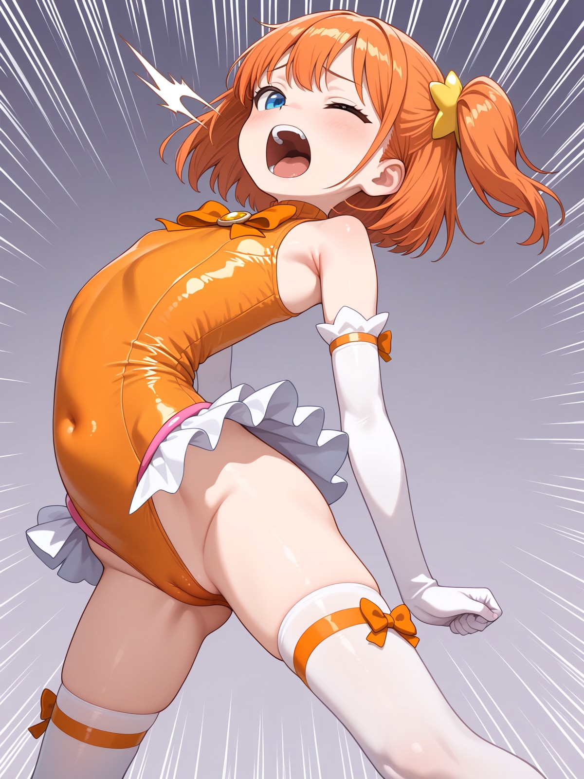 レオタード魔法少女れもちゃん　ピンチ