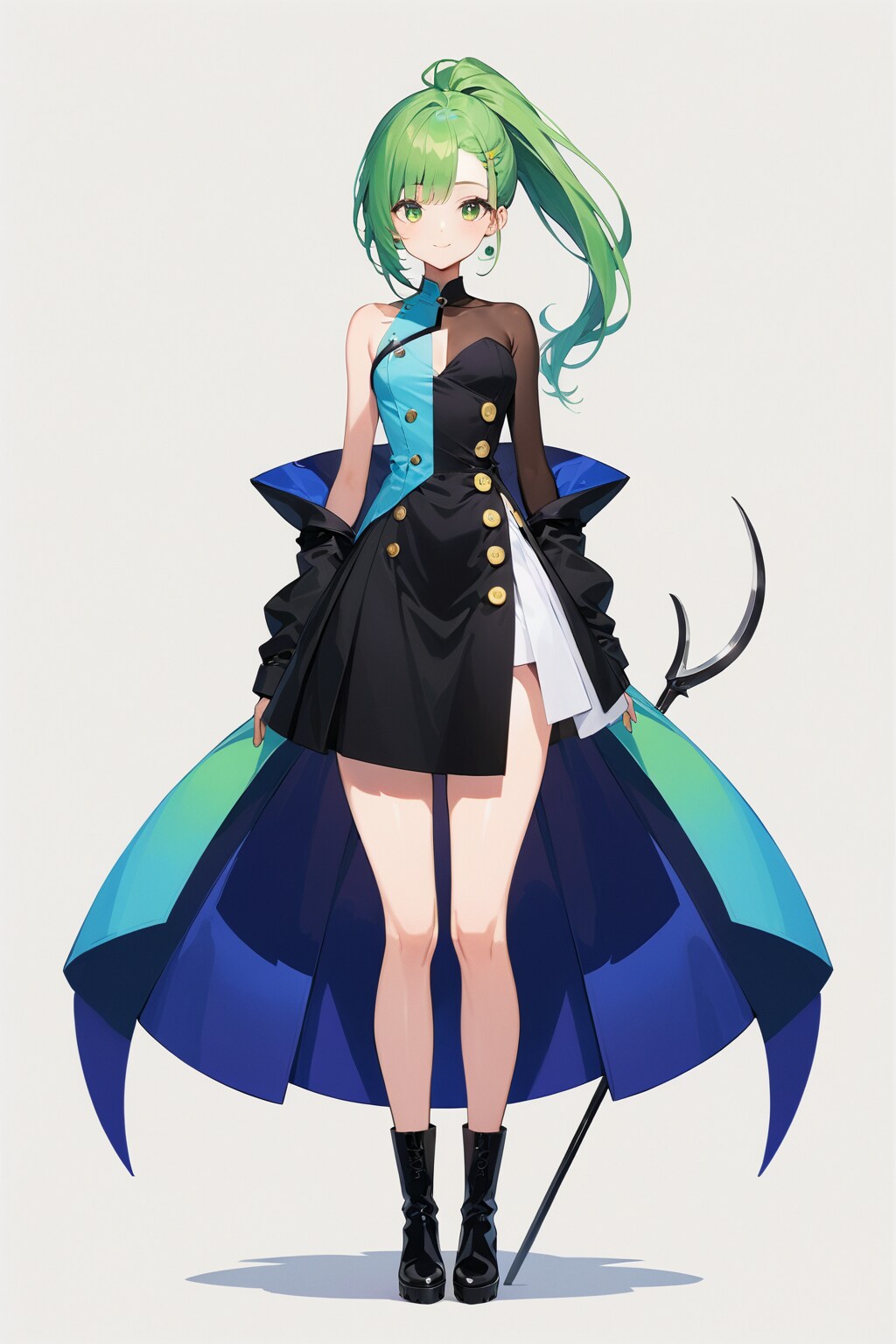 ワンポイント緑ドレス