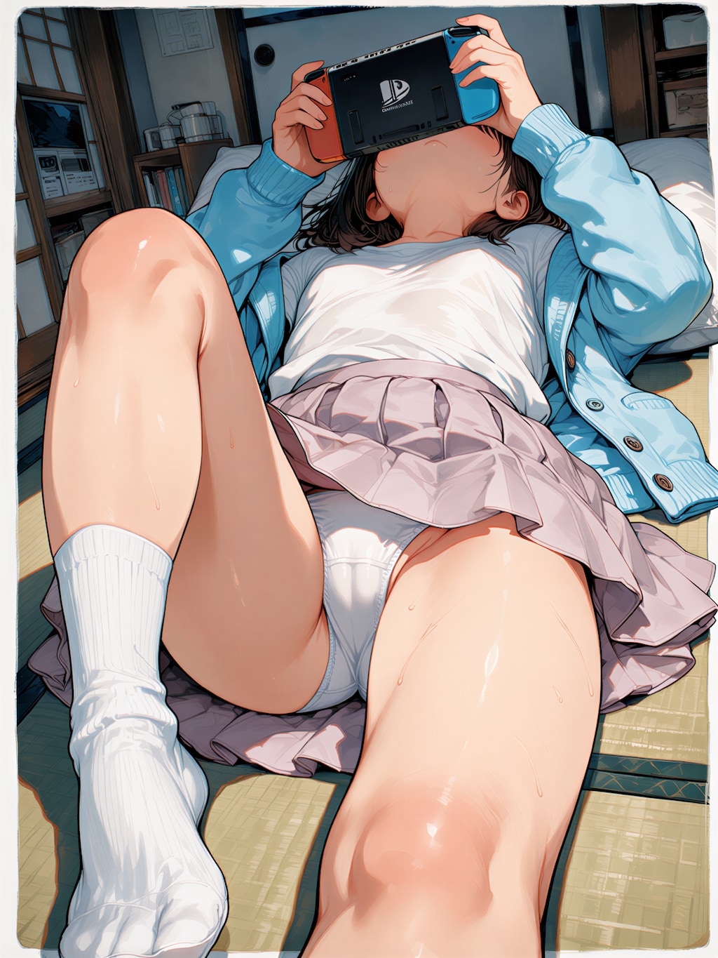 ゲームに夢中