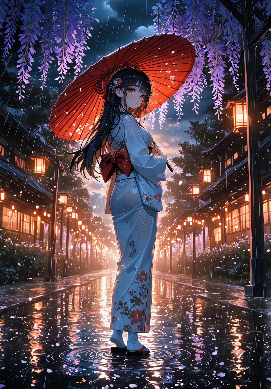 雨に散る、藤の記憶