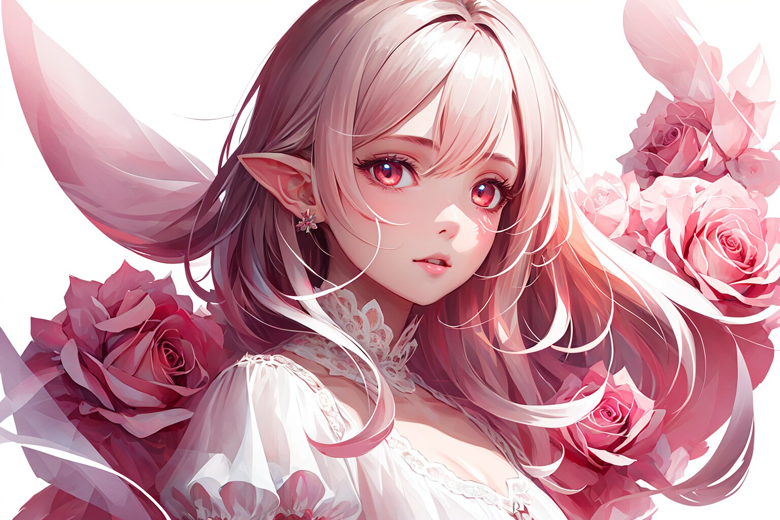 春のエルフお姉さん