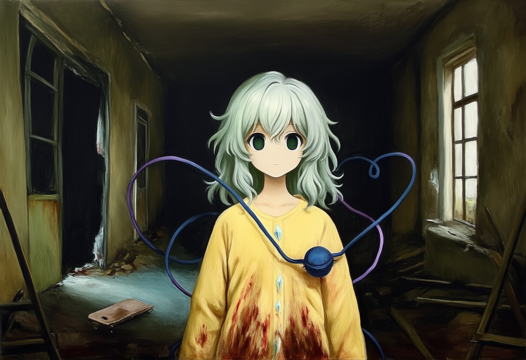東方　古明地こいし　ジィー　ホラー（油絵）