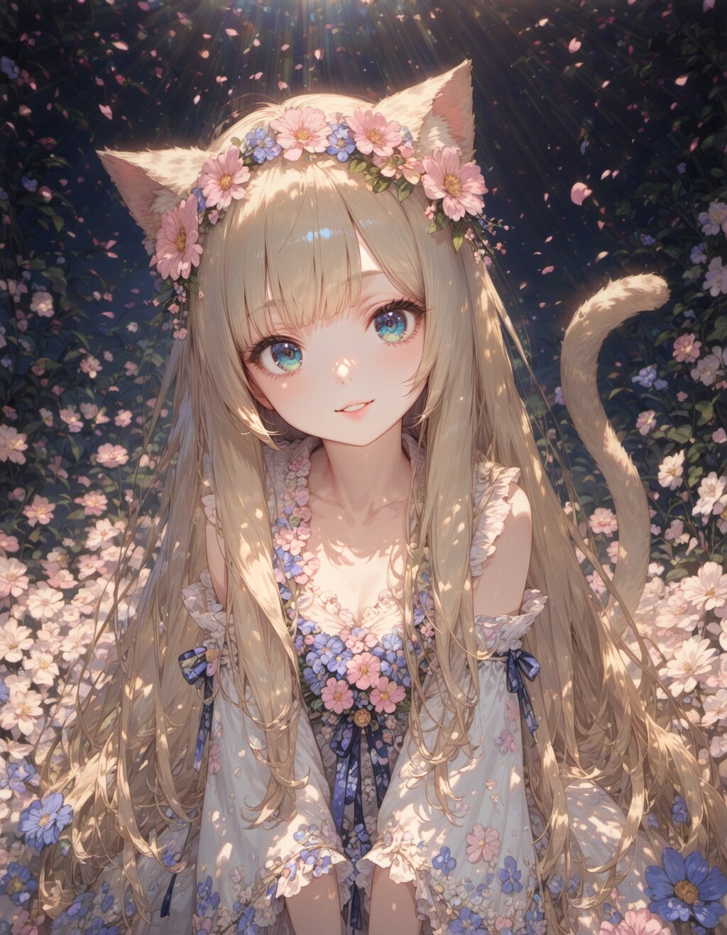 Flower Crown Neko