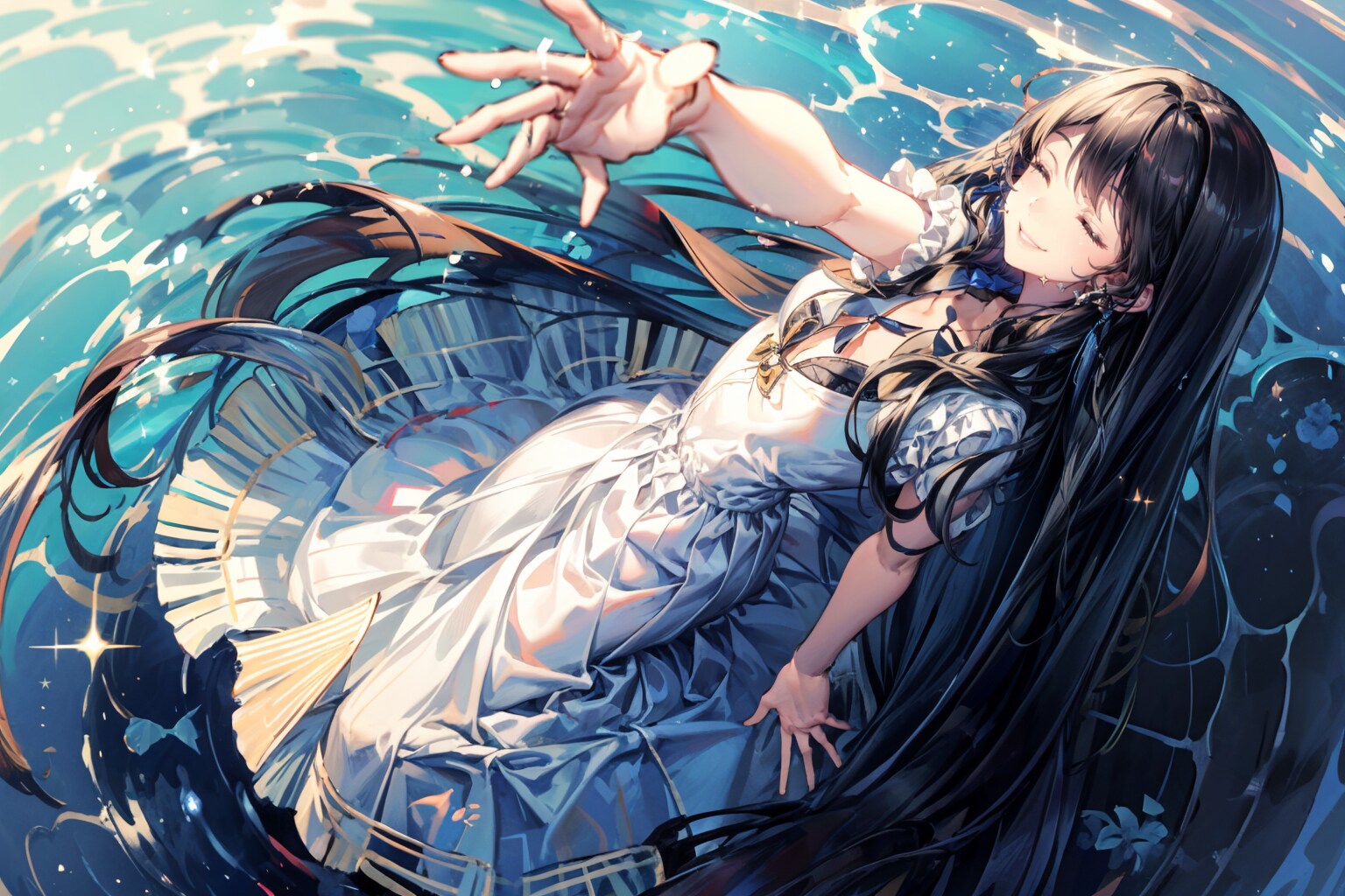 濡れ烏 | の人気AIイラスト・グラビア