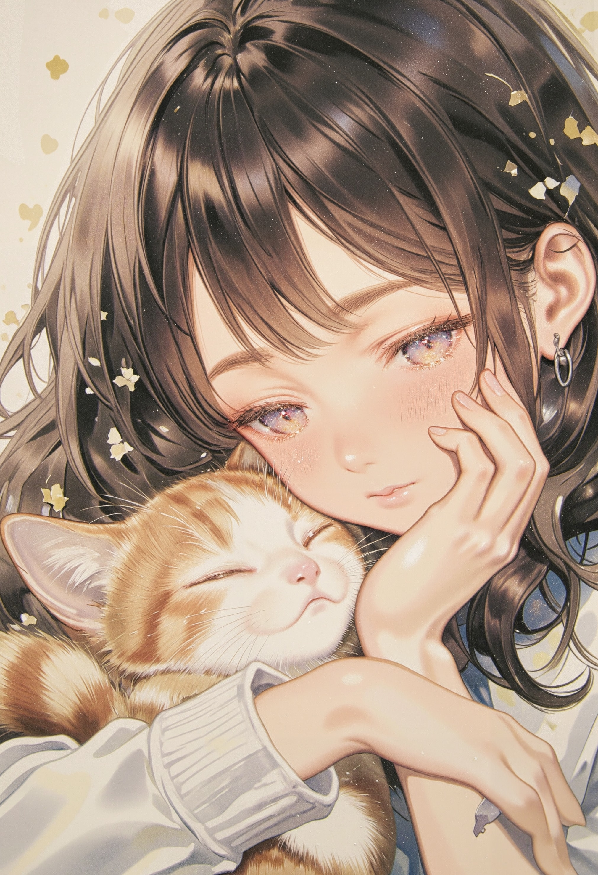 猫と女の子