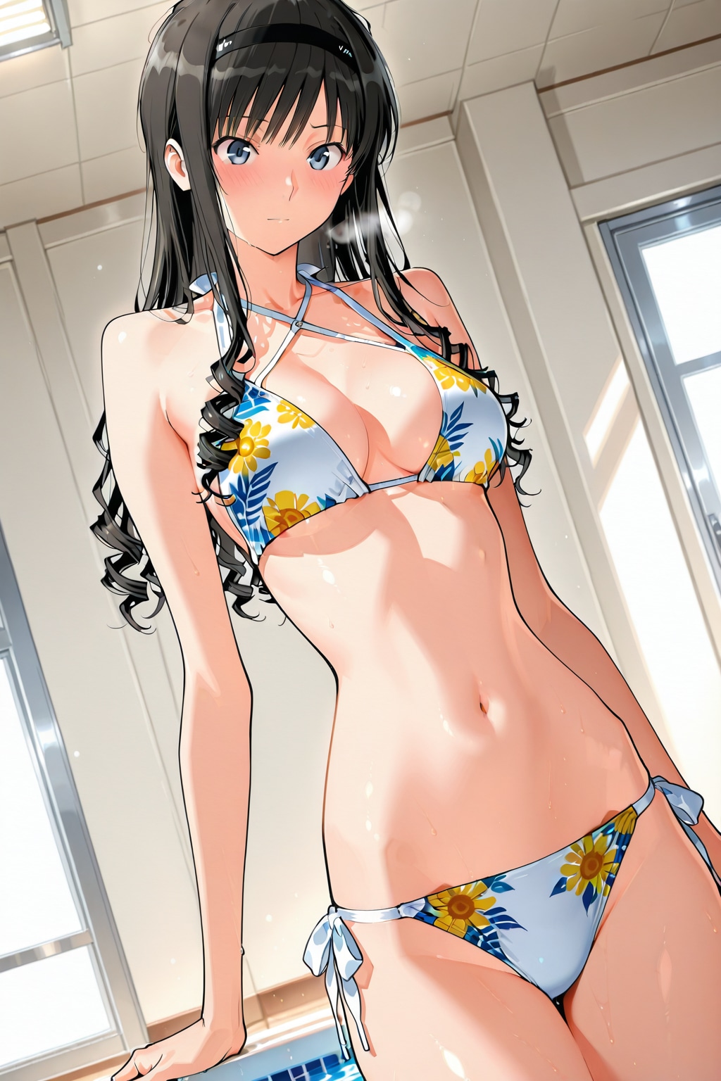 ふふん・・・自由時間だって言う事で、新作水着を試着してみようかな。