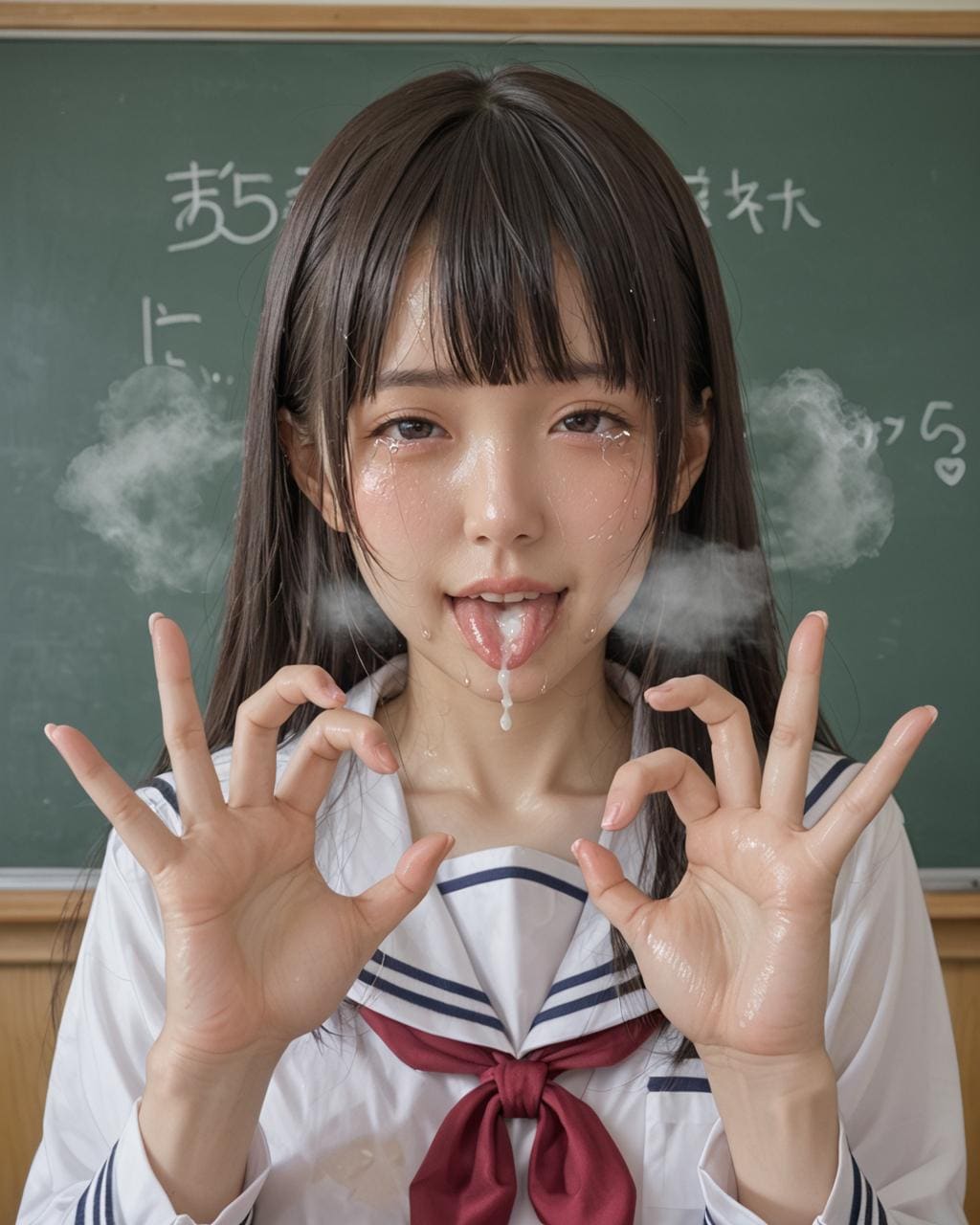 ハートと見せかけて手〇キ！