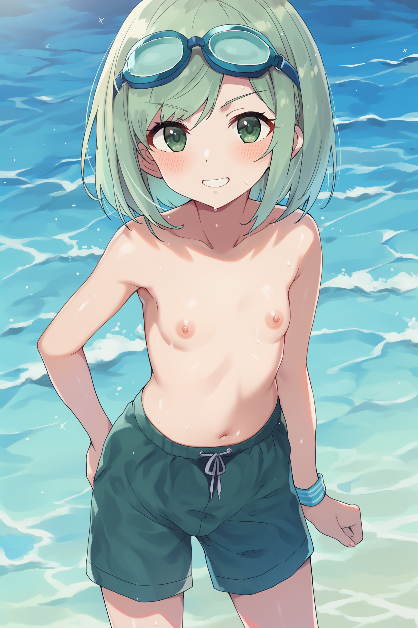海辺の美少年(?)