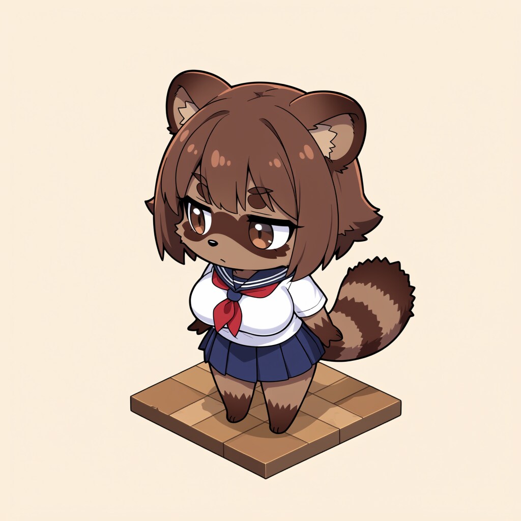 ちびタヌキ【みんなのケモノ絵】