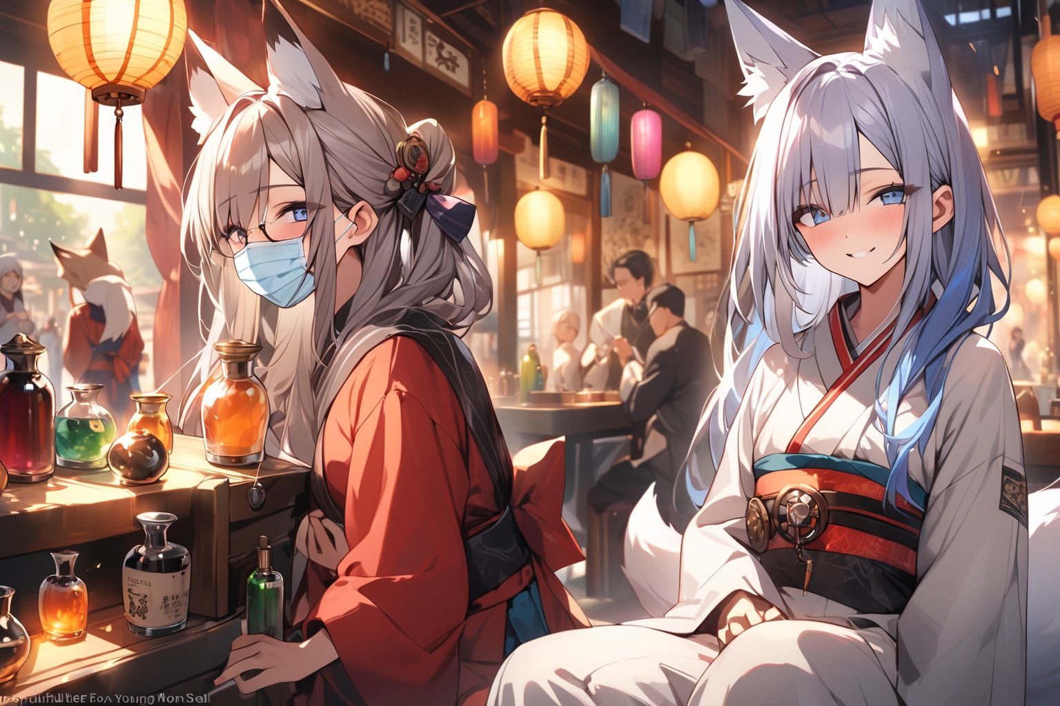 風邪ひいてる狐 | の人気AIイラスト・グラビア