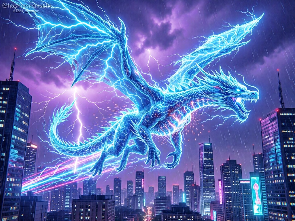 瞬刻を貫く蒼天の電核：プラズマの荒神